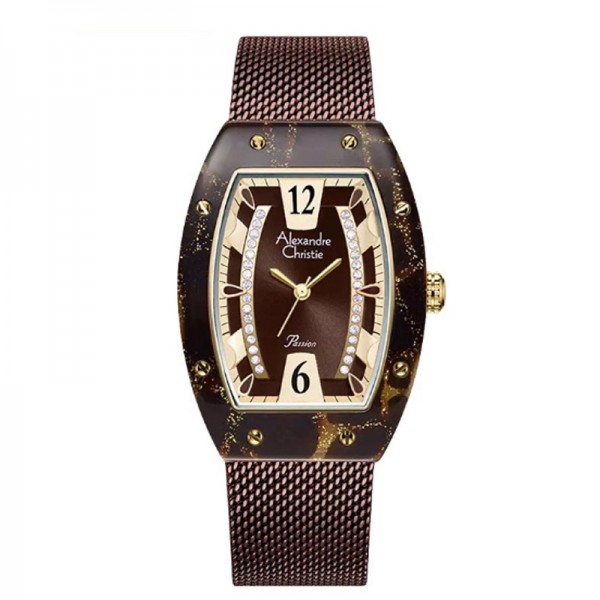 Alexandre Christie AC 2856 Rosegold Brown LHBGWBO